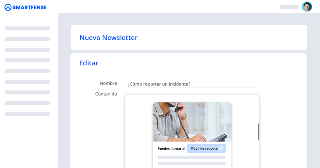 edición newsletter predefinido