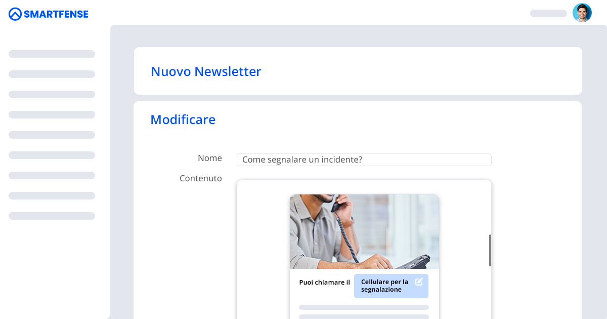 Contenuti personalizzati per ogni organizzazione