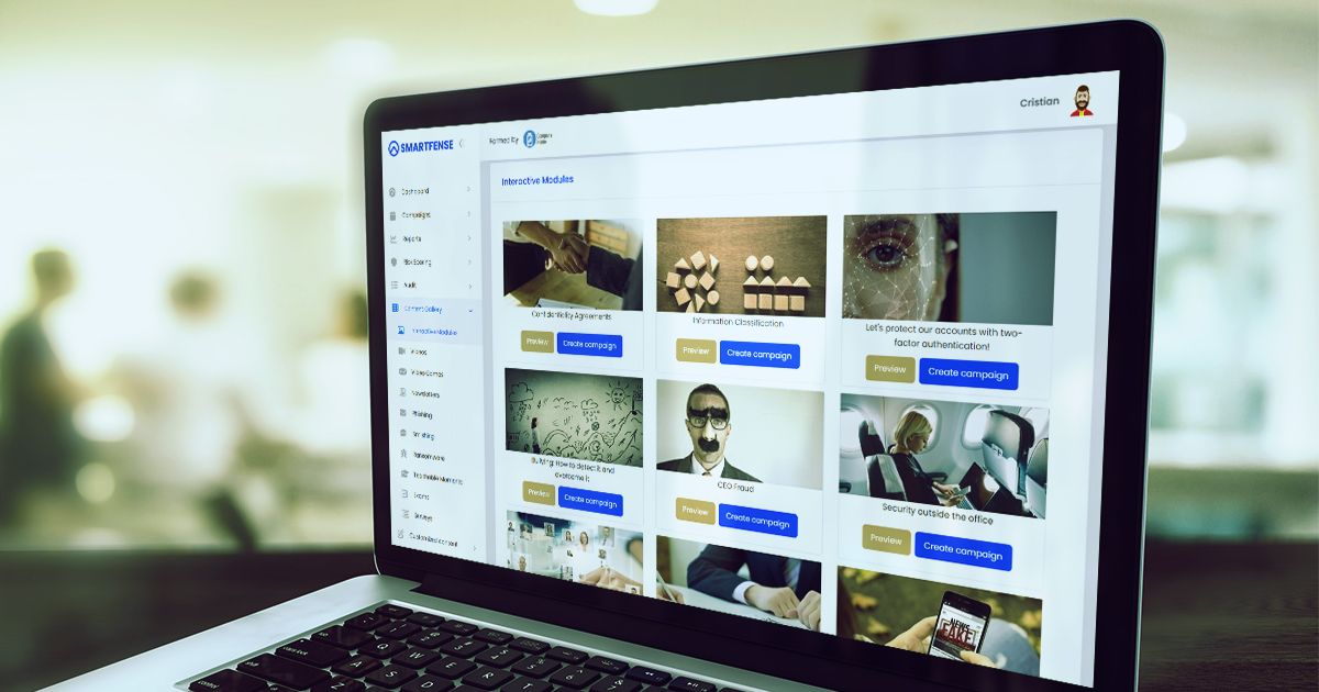 Interactive Modules - SMARTFENSE Cyber Security Awareness