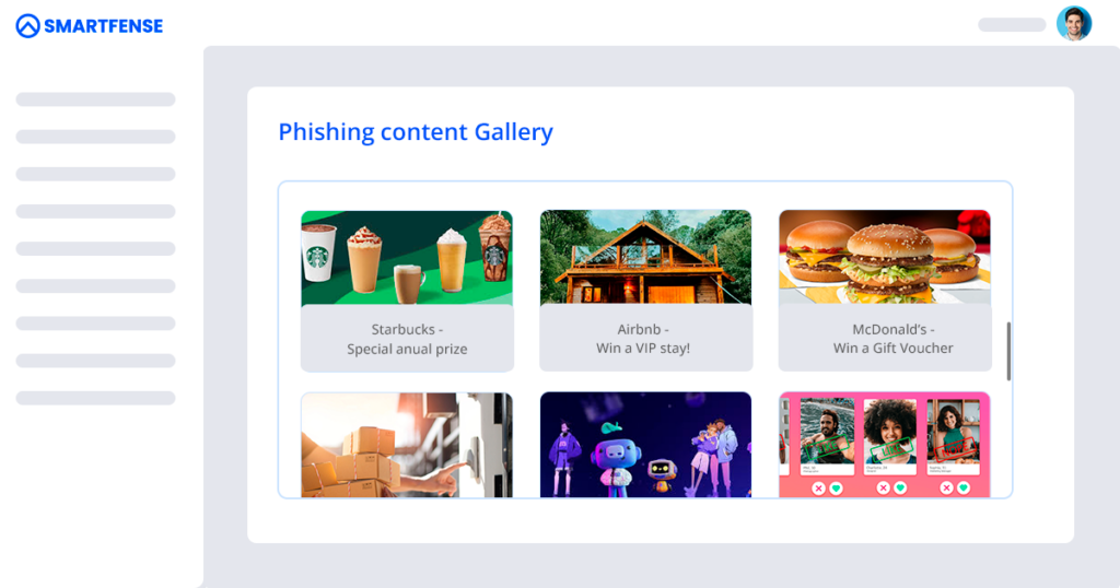 phishing content gallery