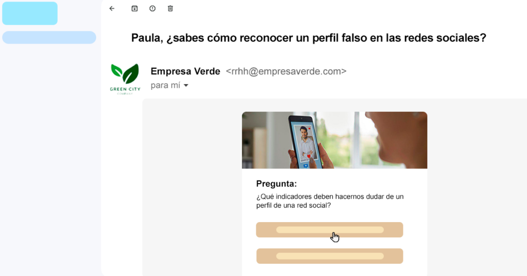 pregunta en newsletter