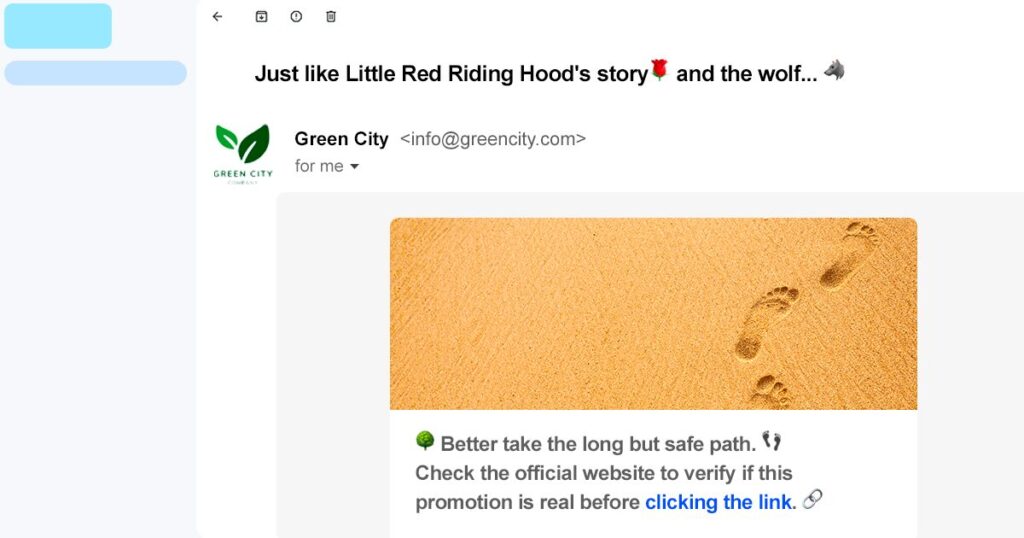 Nudge in email