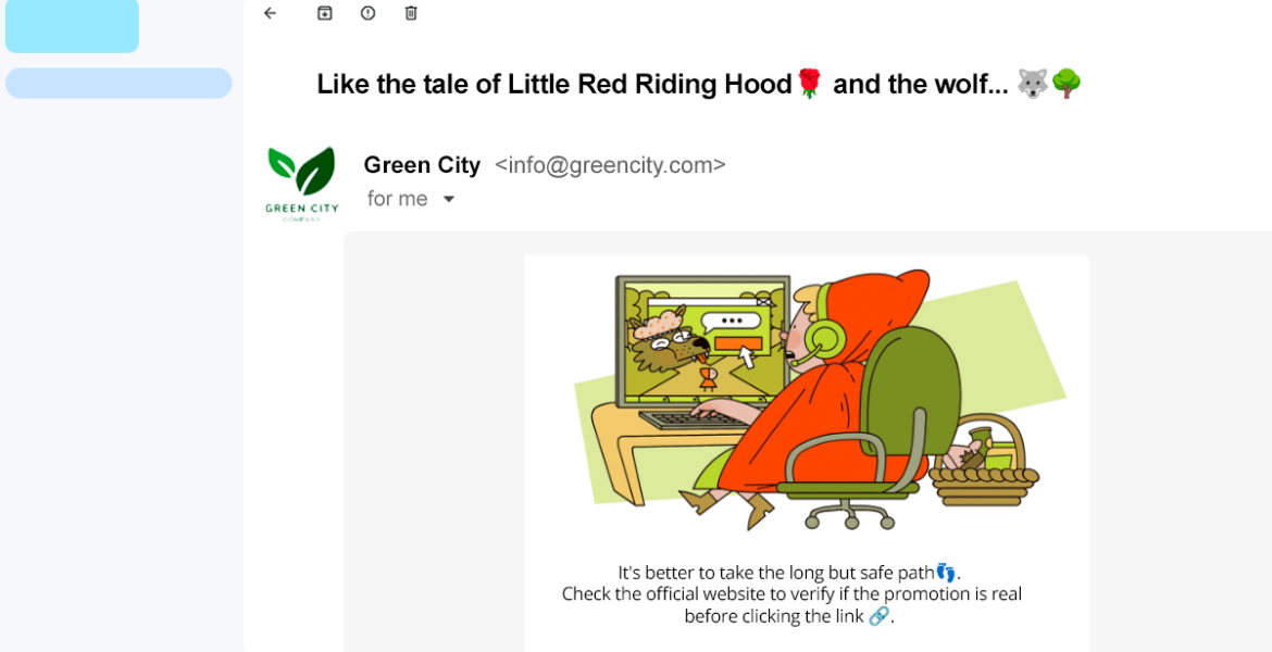 nudge red riding hood